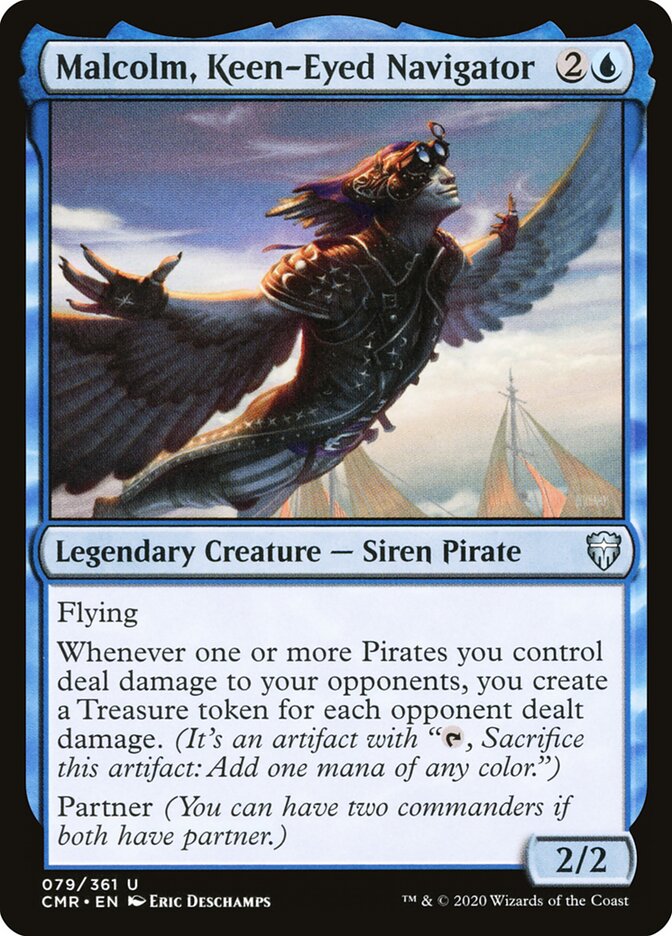 Malcolm, Navegador da Hipervisão / Malcolm, Keen-Eyed Navigator - Magic: The Gathering - MoxLand
