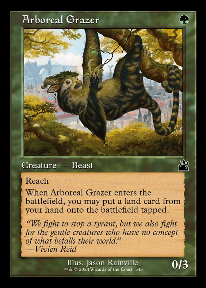 Herbívoro Arbóreo / Arboreal Grazer - Magic: The Gathering - MoxLand