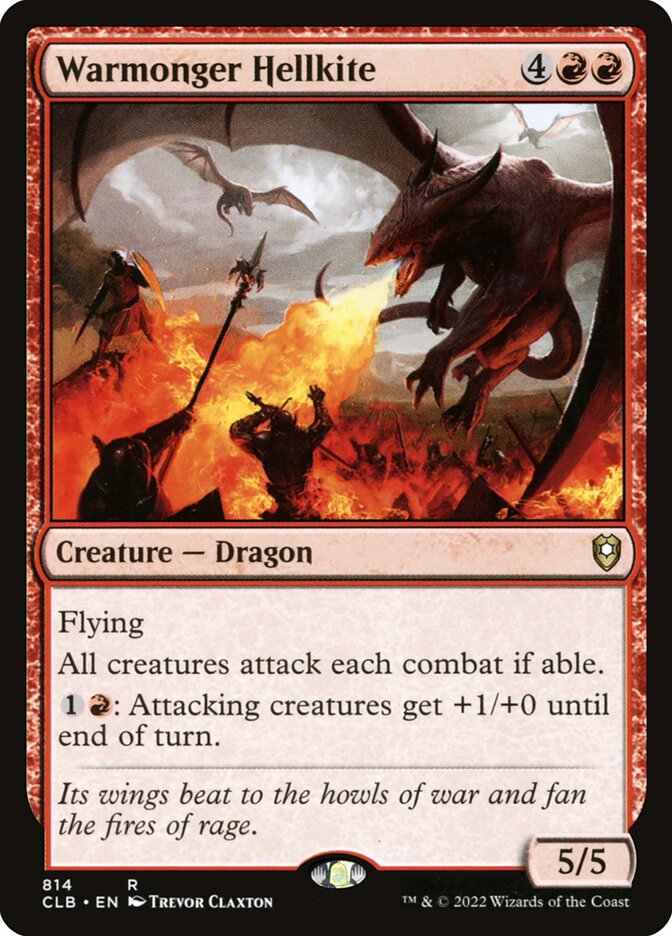 Dragão Avérneo Belicista / Warmonger Hellkite - Magic: The Gathering - MoxLand