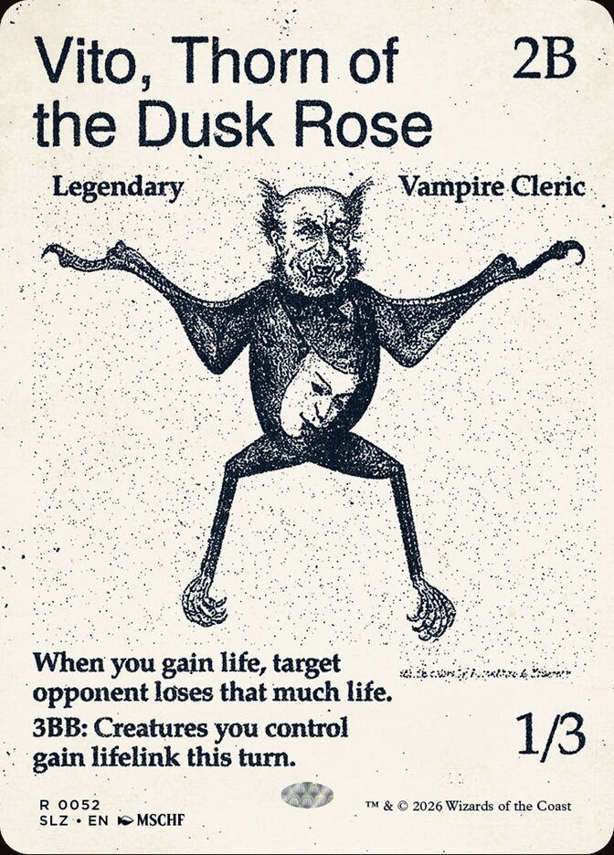 Vito, Espinho da Rosa do Ocaso / Vito, Thorn of the Dusk Rose - Magic: The Gathering - MoxLand