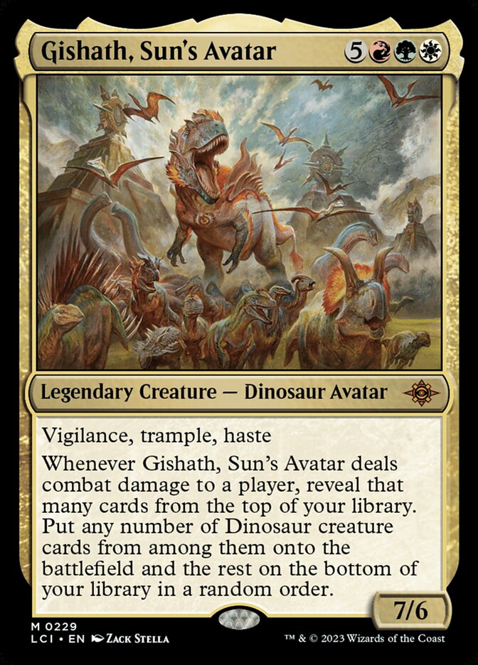 Gishath, Avatar do Sol / Gishath, Sun's Avatar - Magic: The Gathering - MoxLand