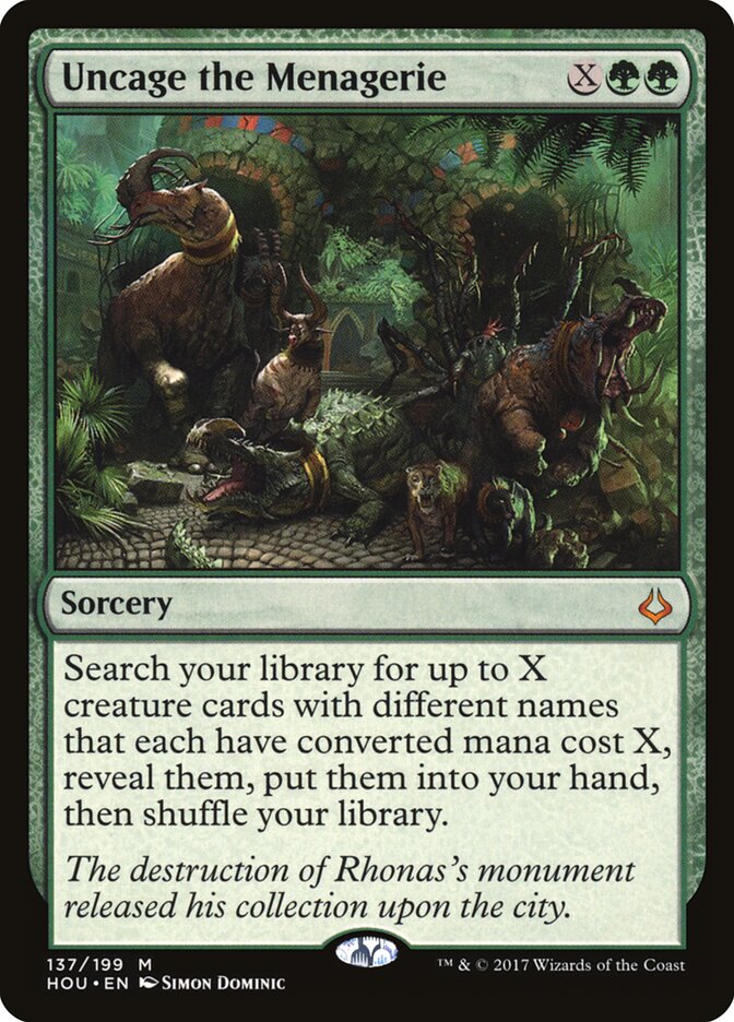 Soltar o Bestiário / Uncage the Menagerie - Magic: The Gathering - MoxLand