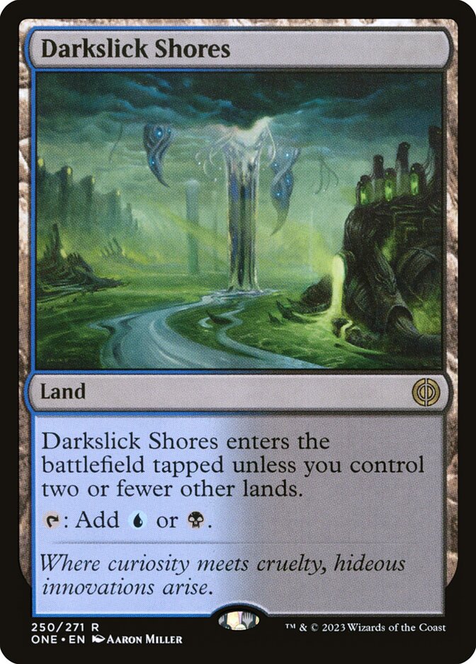 Litorais de Mancha Negra / Darkslick Shores - Magic: The Gathering - MoxLand