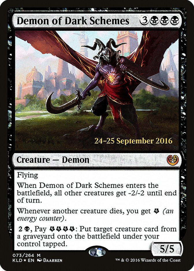 Demônio dos Esquemas Sombrios / Demon of Dark Schemes - Magic: The Gathering - MoxLand