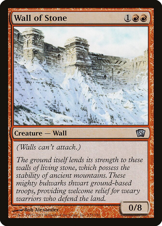 Barreira de Pedra / Wall of Stone - Magic: The Gathering - MoxLand