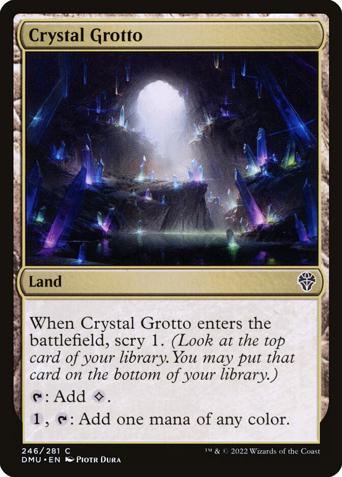 Gruta dos Cristais / Crystal Grotto - Magic: The Gathering - MoxLand