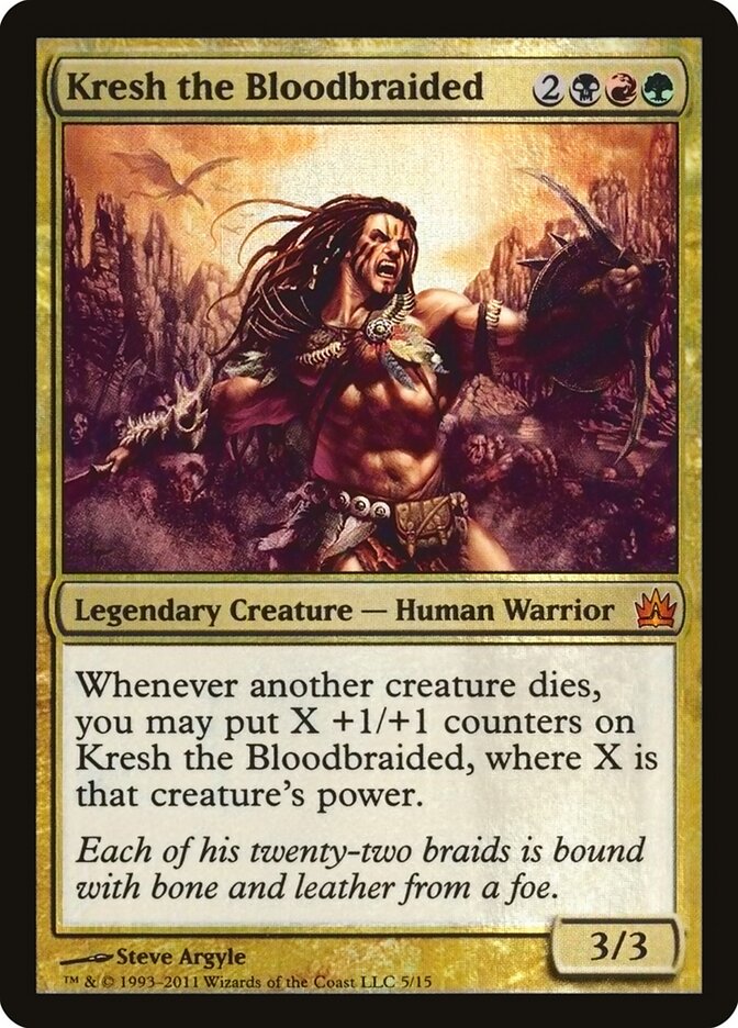 Kresh Tranças-de-Sangue / Kresh the Bloodbraided - Magic: The Gathering - MoxLand