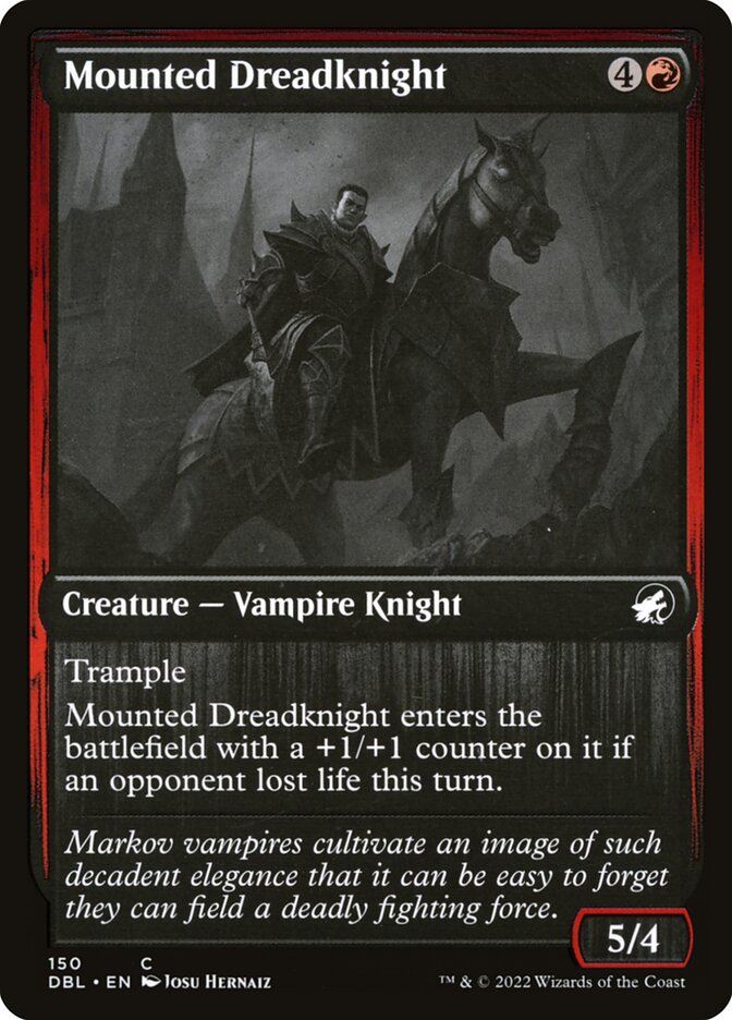 Cavaleiro do Pavor Montado / Mounted Dreadknight - Magic: The Gathering - MoxLand