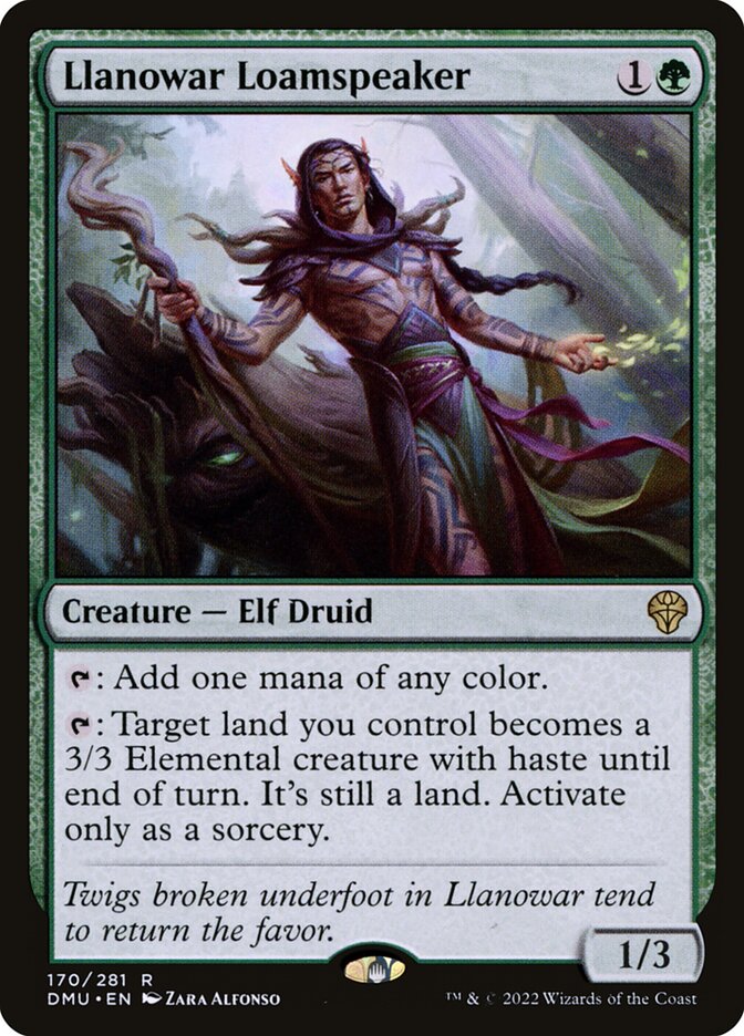 Fitossussurrador de Llanowar / Llanowar Loamspeaker - Magic: The Gathering - MoxLand