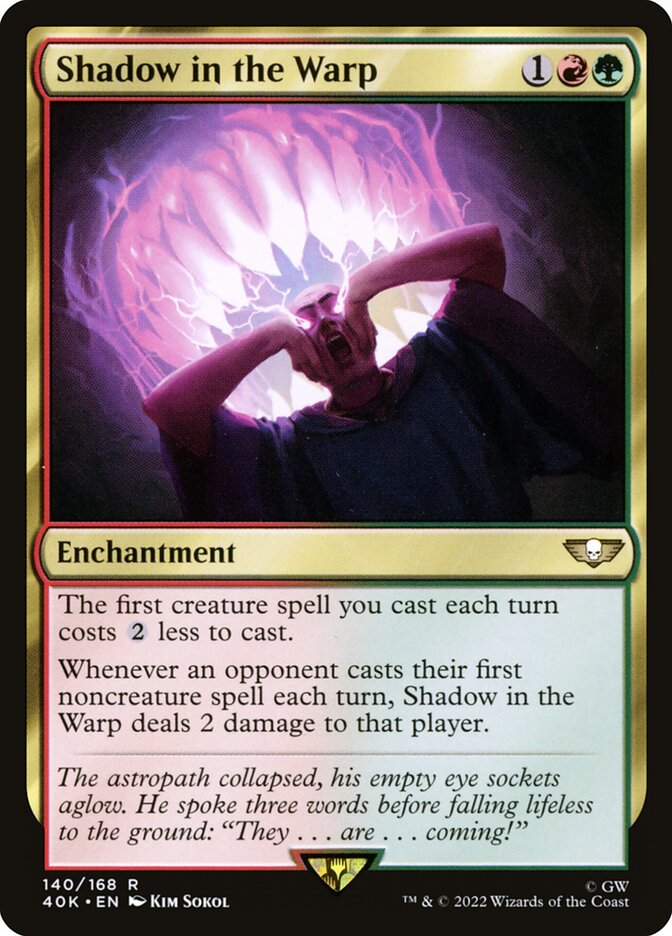 Sombra na Distorção / Shadow in the Warp - Magic: The Gathering - MoxLand