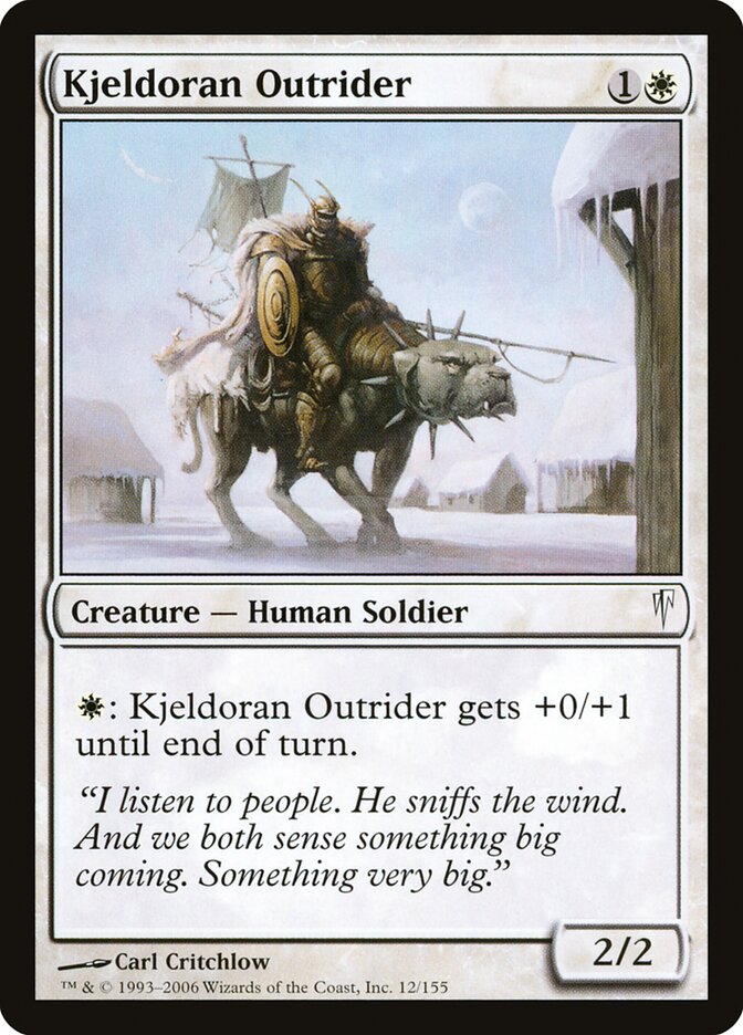 Vanguardeiro Kjeldorano / Kjeldoran Outrider - Magic: The Gathering - MoxLand