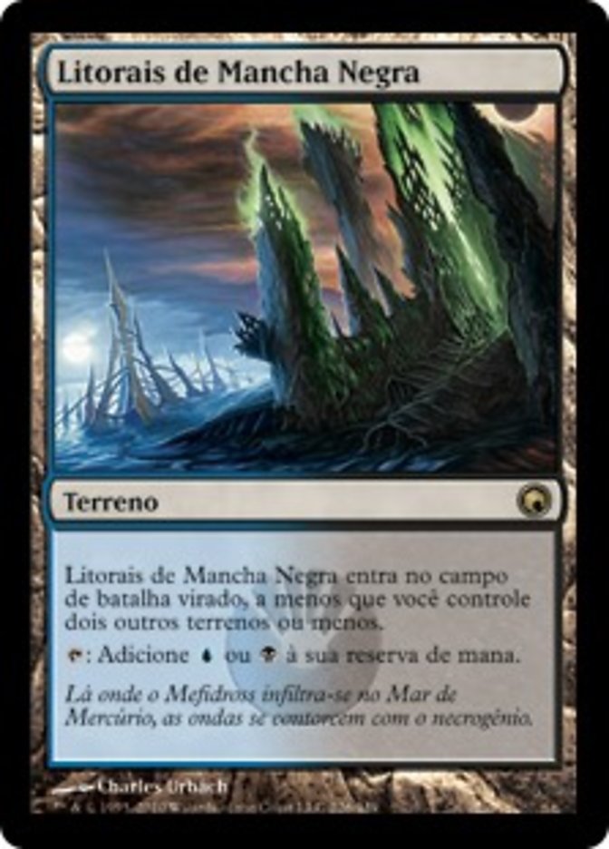 Litorais de Mancha Negra / Darkslick Shores - Magic: The Gathering - MoxLand