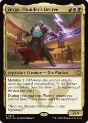 Zurgo, Decreto do Trovão / Zurgo, Thunder's Decree - Magic: The Gathering - MoxLand