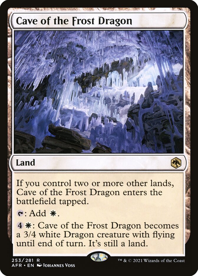 Caverna do Dragão Gélido / Cave of the Frost Dragon - Magic: The Gathering - MoxLand
