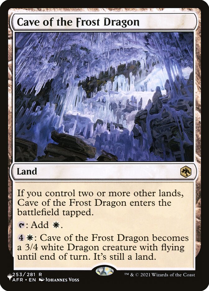 Caverna do Dragão Gélido / Cave of the Frost Dragon - Magic: The Gathering - MoxLand