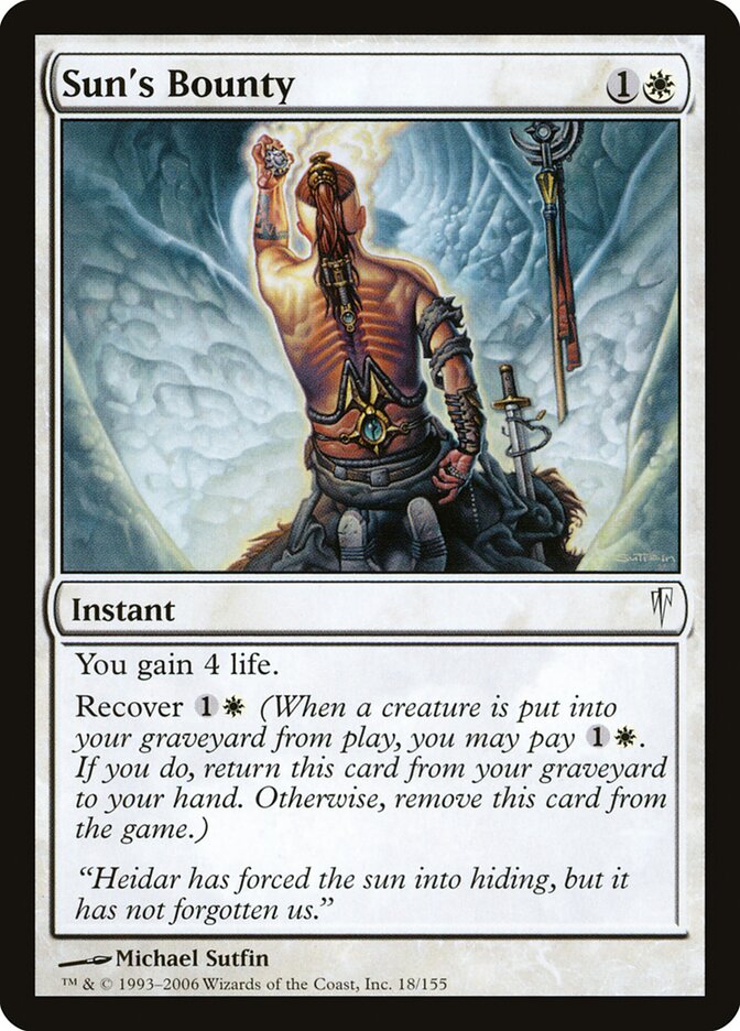 Generosidade do Sol / Sun's Bounty - Magic: The Gathering - MoxLand