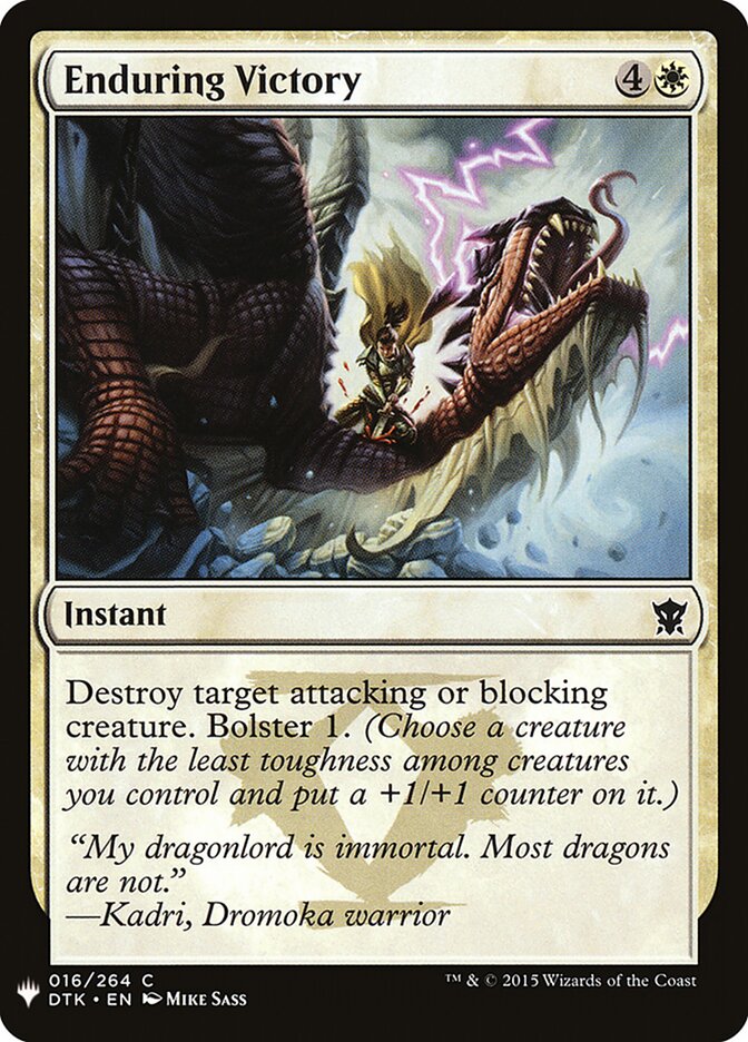 Vitória Duradoura / Enduring Victory - Magic: The Gathering - MoxLand