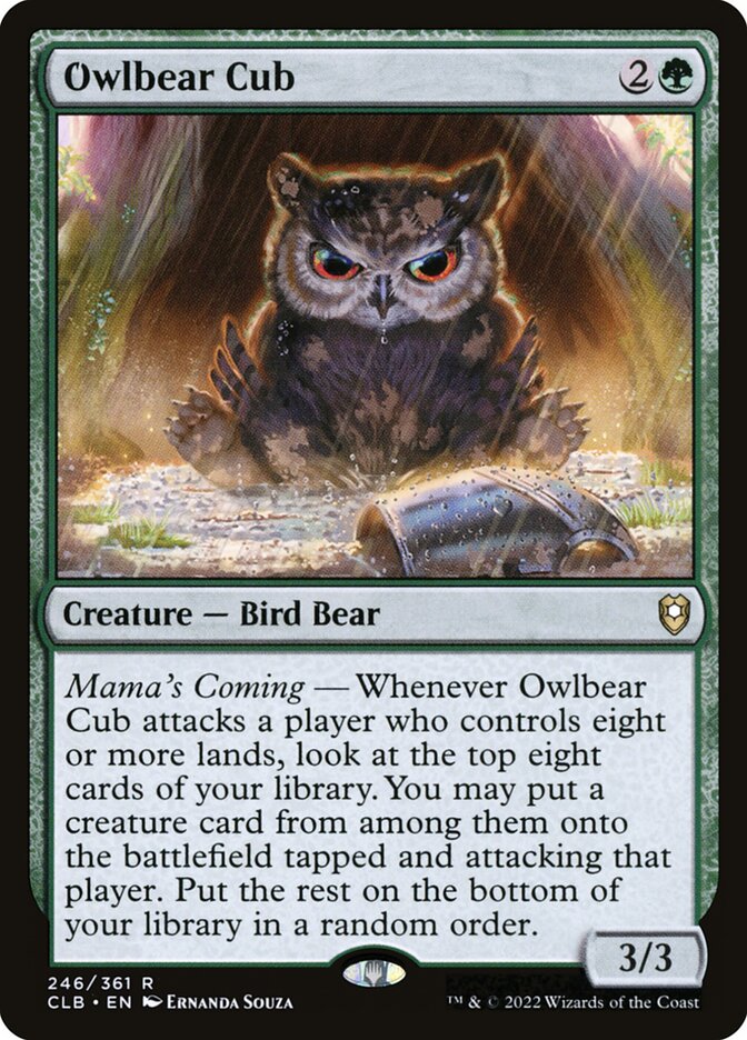Filhote de Urso-Coruja / Owlbear Cub - Magic: The Gathering - MoxLand