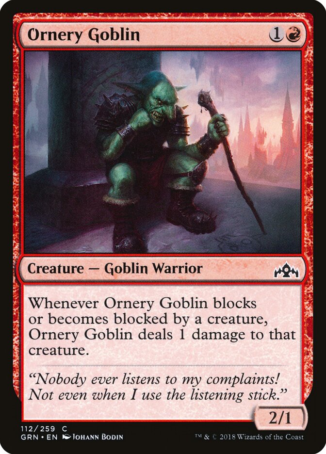 Goblin Turrão / Ornery Goblin - Magic: The Gathering - MoxLand