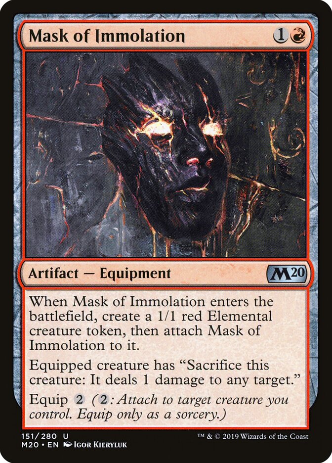 Máscara da Imolação / Mask of Immolation - Magic: The Gathering - MoxLand