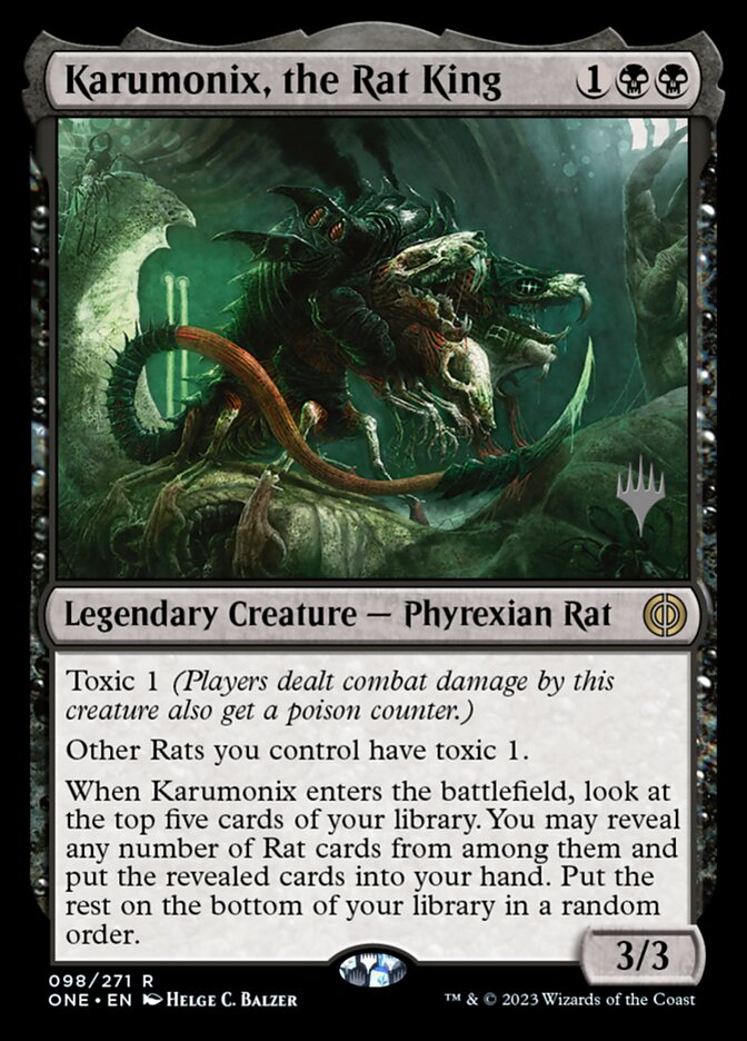 Karumonix, o Rei dos Ratos / Karumonix, the Rat King - Magic: The Gathering - MoxLand
