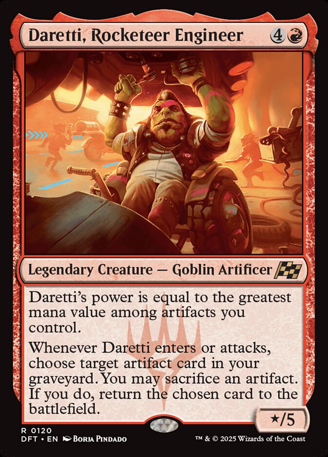 Daretti, Engenheiro Fogueteiro / Daretti, Rocketeer Engineer - Magic: The Gathering - MoxLand