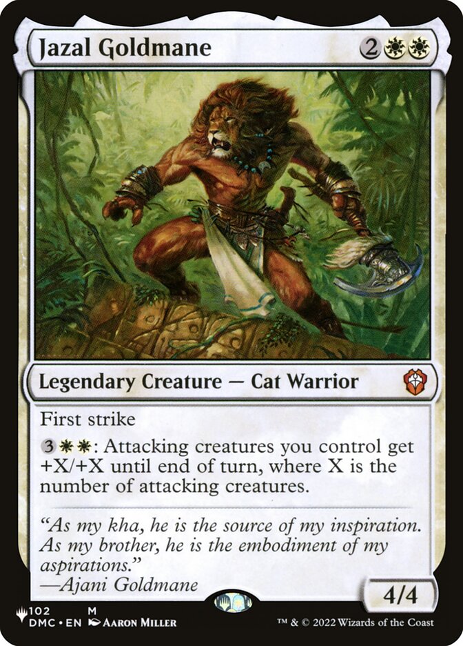 Jazal Juba D'ouro / Jazal Goldmane - Magic: The Gathering - MoxLand