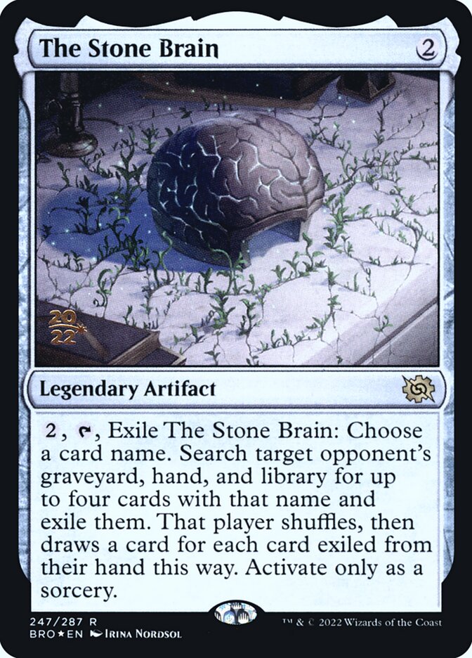 O Cérebro de Pedra / The Stone Brain - Magic: The Gathering - MoxLand