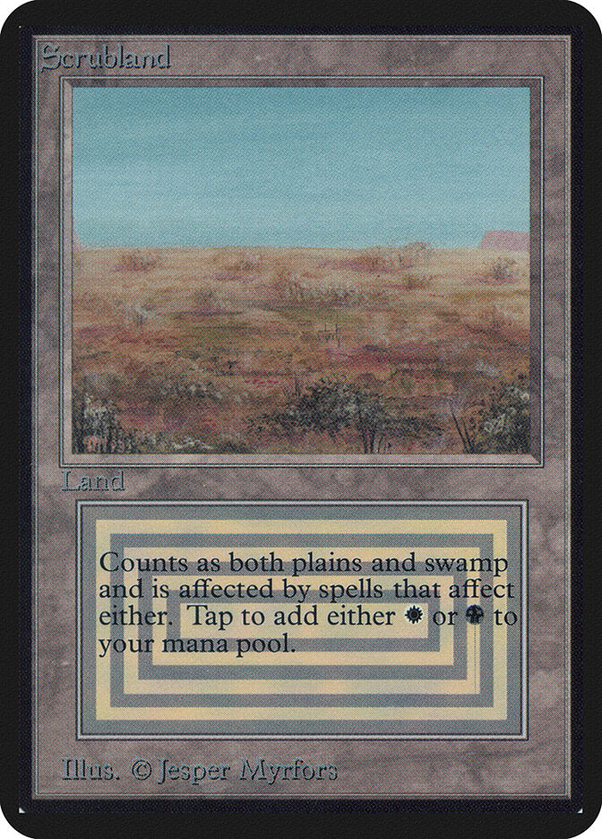 Scrubland / Scrubland - Magic: The Gathering - MoxLand
