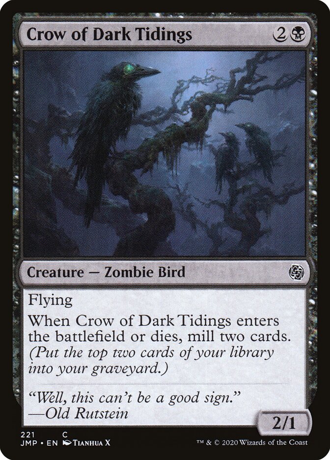 Corvo das Notícias Sombrias / Crow of Dark Tidings - Magic: The Gathering - MoxLand
