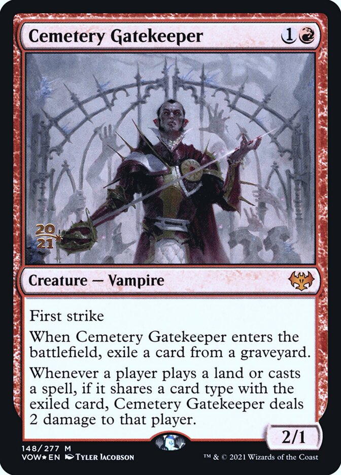 Porteiro do Sepulcrário / Cemetery Gatekeeper - Magic: The Gathering - MoxLand