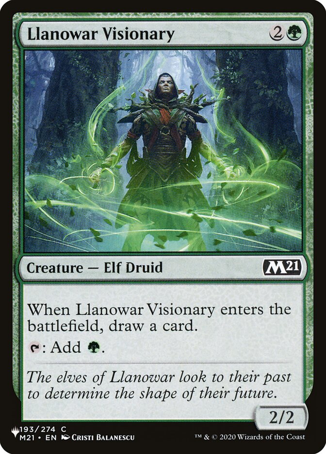 Visionário de Llanowar / Llanowar Visionary - Magic: The Gathering - MoxLand