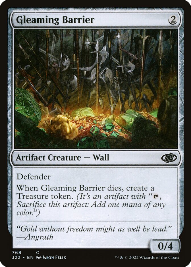 Barreira Reluzente / Gleaming Barrier - Magic: The Gathering - MoxLand