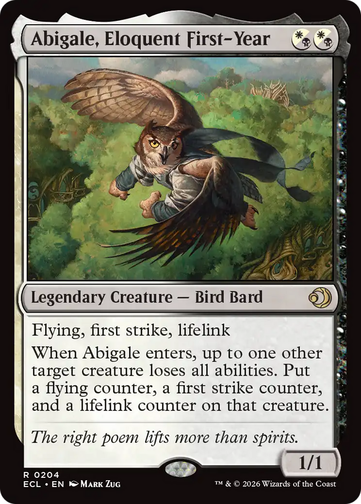 Aventina, Caloura Eloquente / Abigale, Eloquent First-Year - Magic: The Gathering - MoxLand
