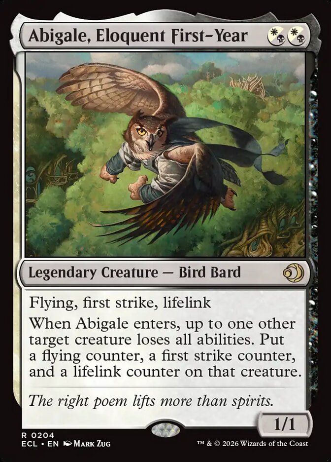 Aventina, Caloura Eloquente / Abigale, Eloquent First-Year - Magic: The Gathering - MoxLand