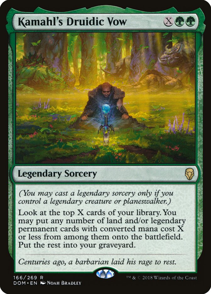 Voto Druídico de Kamahl / Kamahl's Druidic Vow - Magic: The Gathering - MoxLand