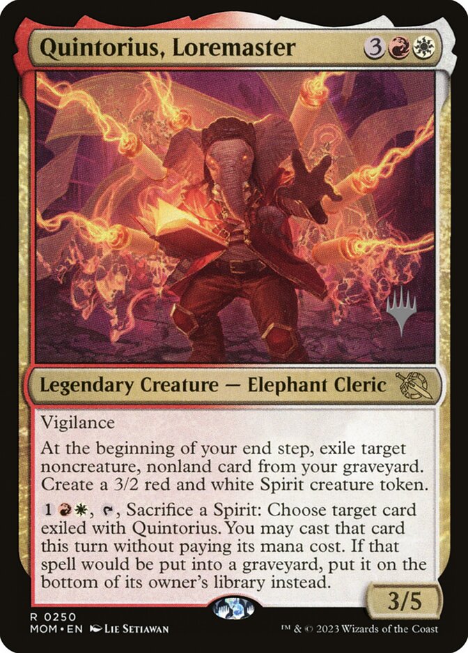 Quintorius, Mestre do Saber / Quintorius, Loremaster - Magic: The Gathering - MoxLand