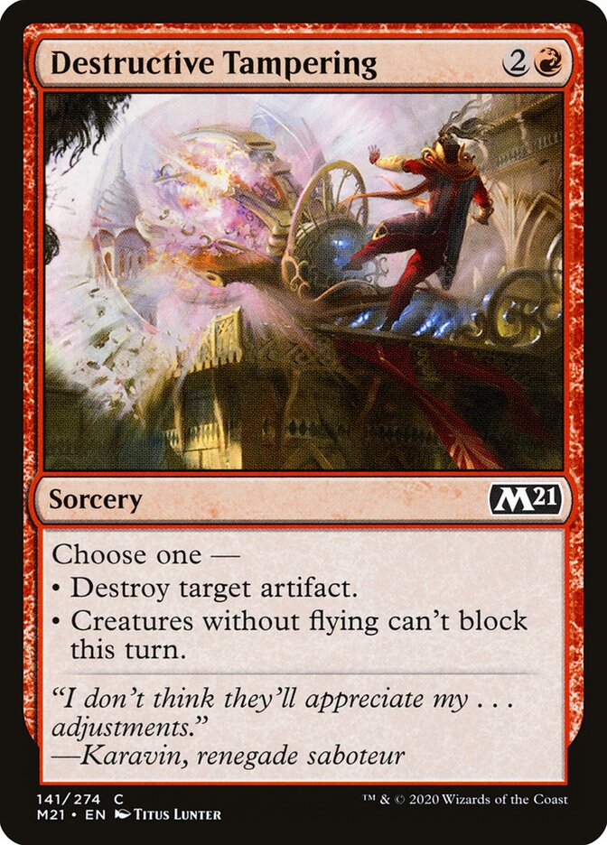 Modificação Destrutiva / Destructive Tampering - Magic: The Gathering - MoxLand