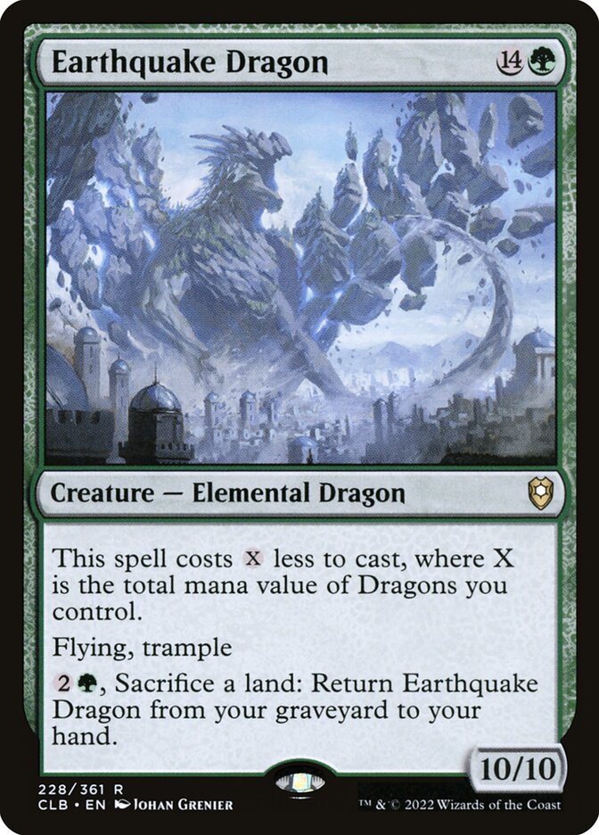 Dragão do Terremoto / Earthquake Dragon - Magic: The Gathering - MoxLand