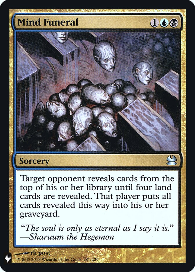 Funeral Mental / Mind Funeral - Magic: The Gathering - MoxLand