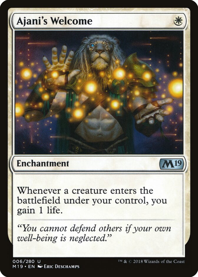 Boas-vindas de Ajani / Ajani's Welcome - Magic: The Gathering - MoxLand