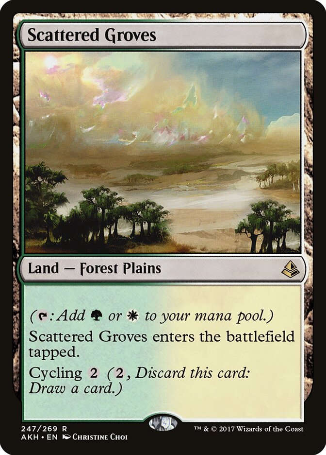 Bosques Esparsos / Scattered Groves - Magic: The Gathering - MoxLand