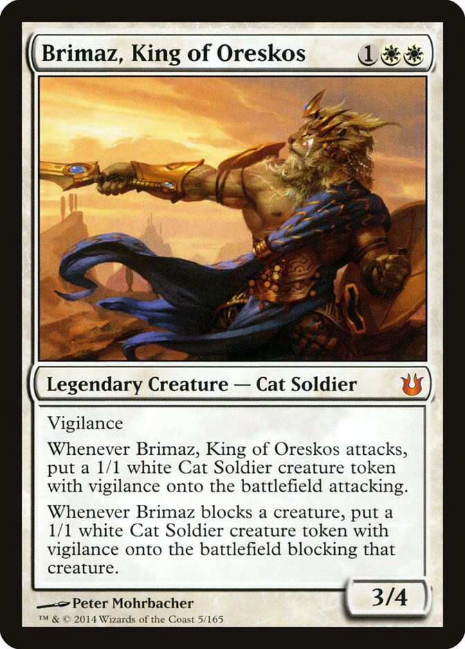Brimaz, Rei de Oreskos / Brimaz, King of Oreskos - Magic: The Gathering - MoxLand
