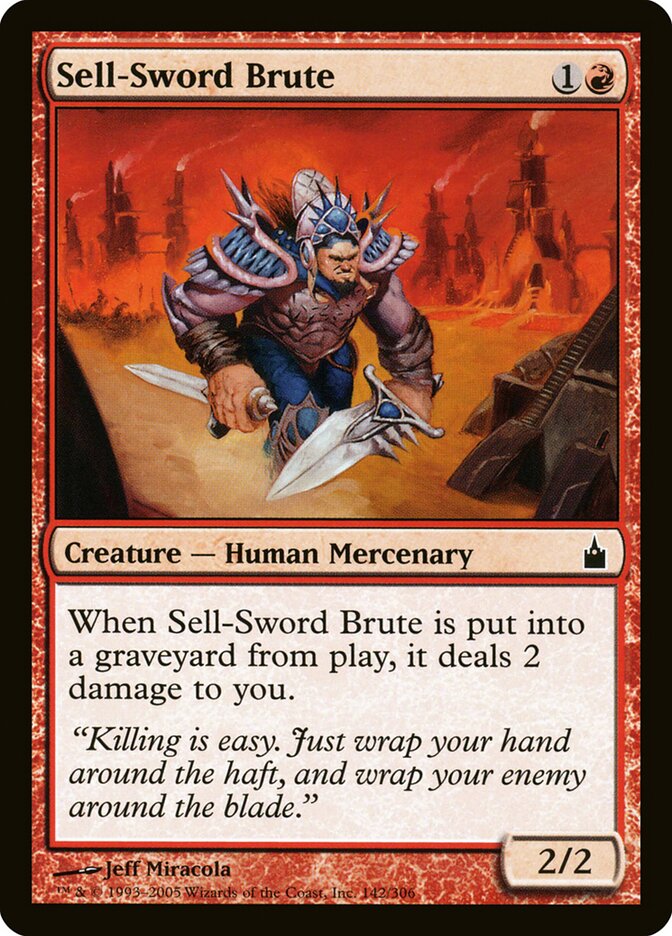 Bruto Vende-Espada / Sell-Sword Brute - Magic: The Gathering - MoxLand