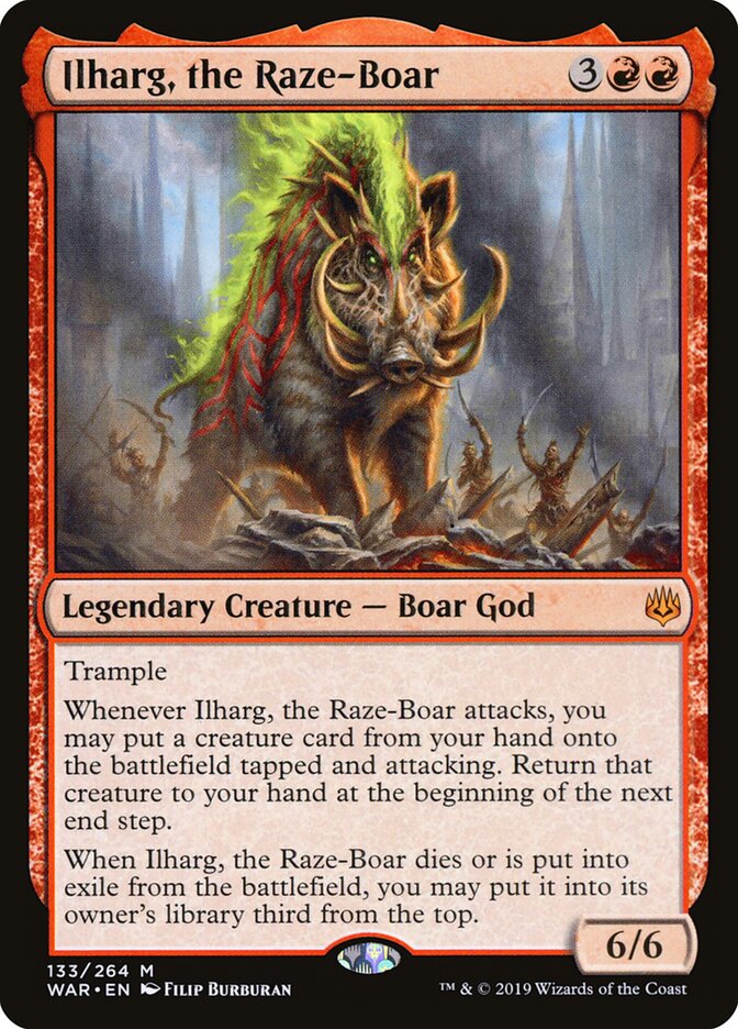 Ilharg, o Javali Arrasador / Ilharg, the Raze-Boar - Magic: The Gathering - MoxLand