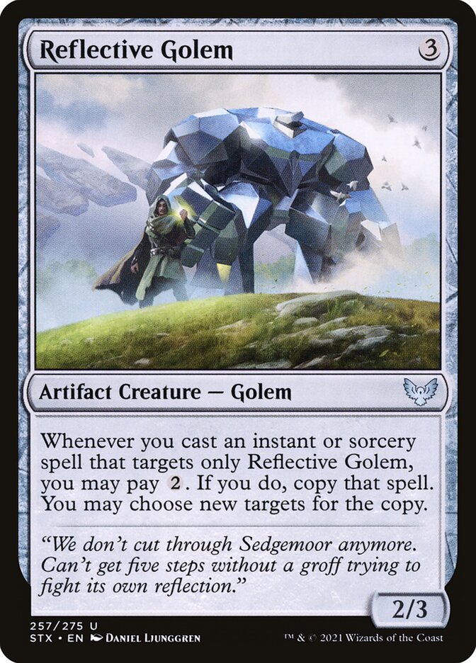 Golem Reflexivo / Reflective Golem - Magic: The Gathering - MoxLand