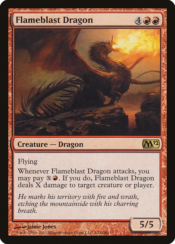 Dragão da Explosão Flamejante / Flameblast Dragon - Magic: The Gathering - MoxLand