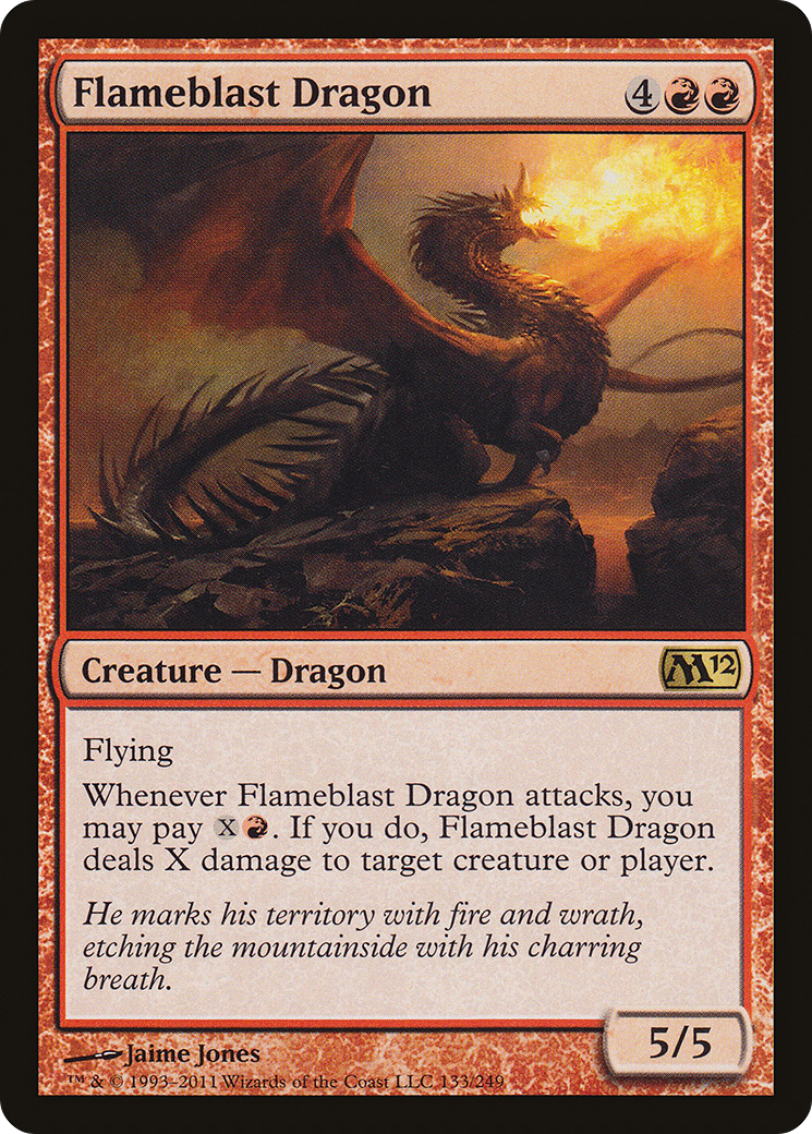 Dragão da Explosão Flamejante / Flameblast Dragon - Magic: The Gathering - MoxLand