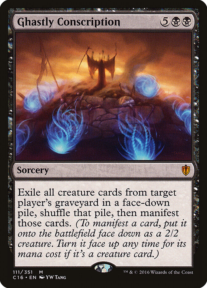 Conscrição Fantasmal / Ghastly Conscription - Magic: The Gathering - MoxLand