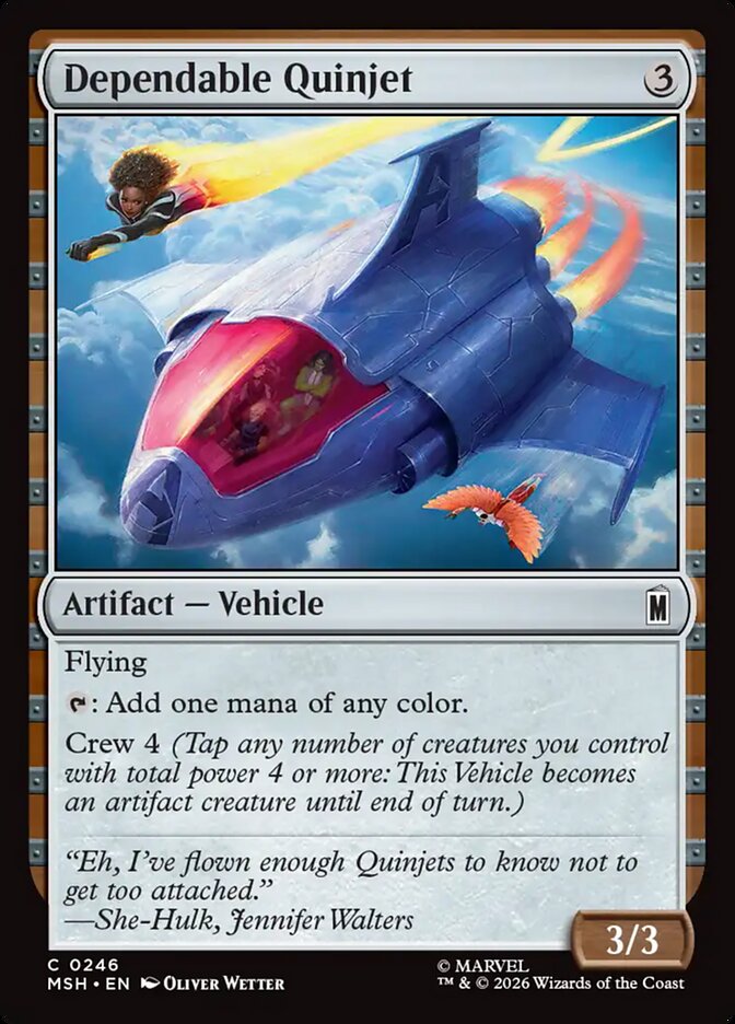 Dependable Quinjet - Magic: The Gathering - MoxLand